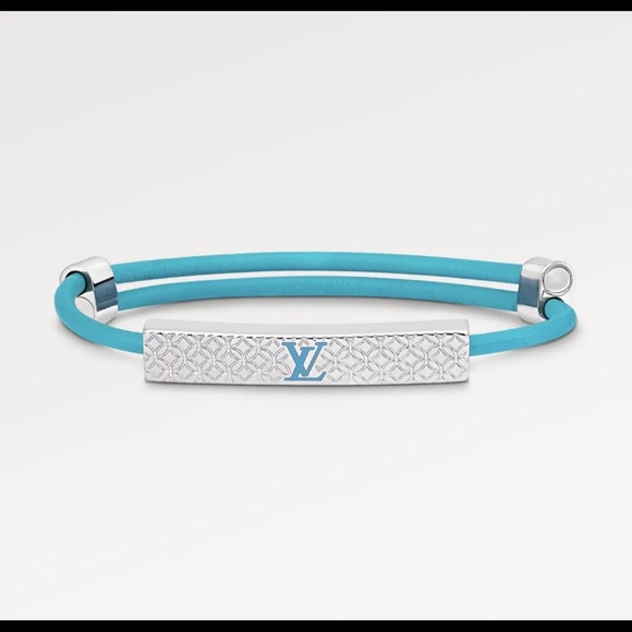 LOUIS VUITTON CHAMPS ELYSÉES BRACELET TURQUOISE - Picture 6 of 10